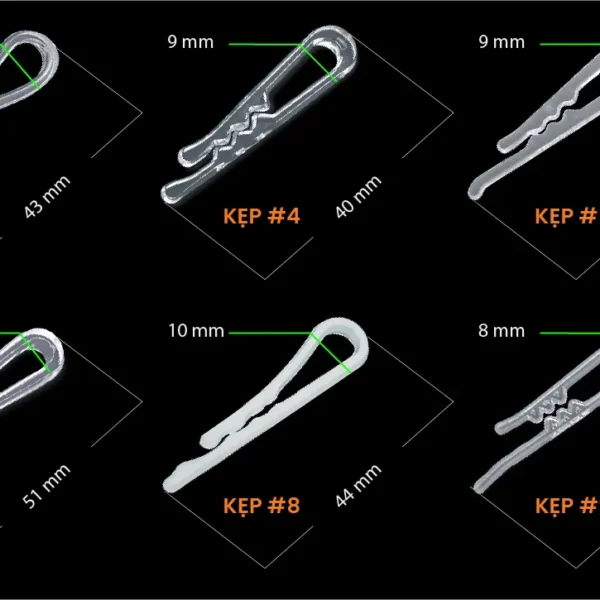 Kẹp nhựa áo sơ mi (Có răng cưa)